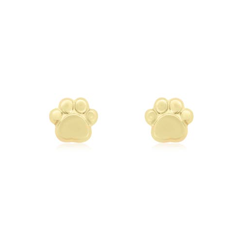 The Lovery Fine Jewelry Baby Paw Screw Back Stud Earrings In Gold