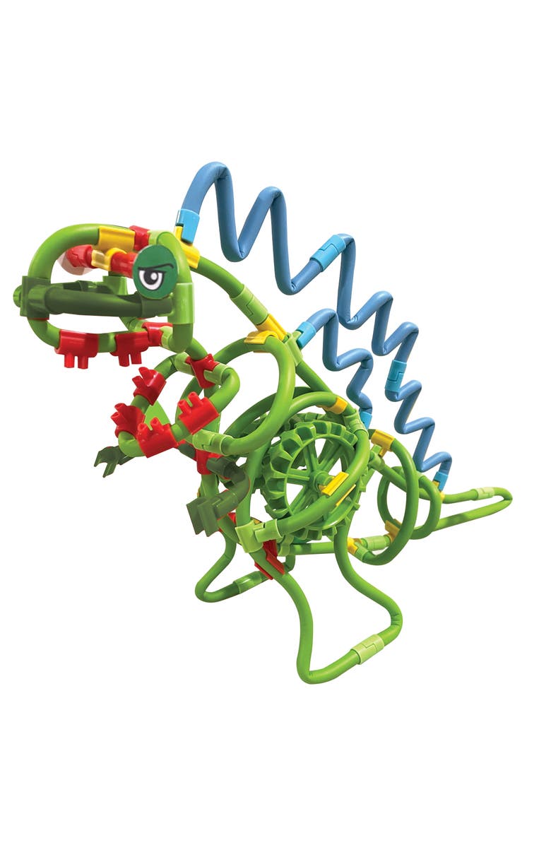 Mukikim Spaghetteez Twist-A-Saurus Rex. Flexible and Connectable Dinosaur Building Kit for Kids. Fun and Educational Toy that Develops Creativity, STEM Skills, and Fine Motor Abilities. Ideal for Age 5+, Alternate, color, Multi