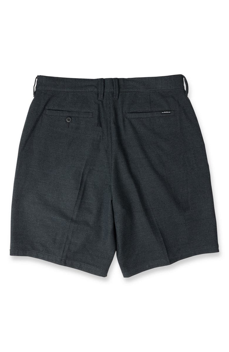Quiksilver Gilroy Glen Check Pleated Shorts, Alternate, color, Iron Gate
