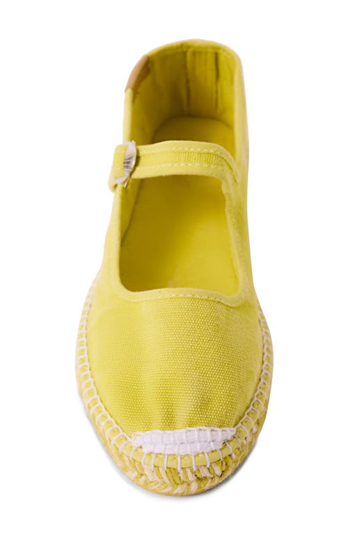 Free People Oasis Mary Jane Espadrille In Washed Lemon