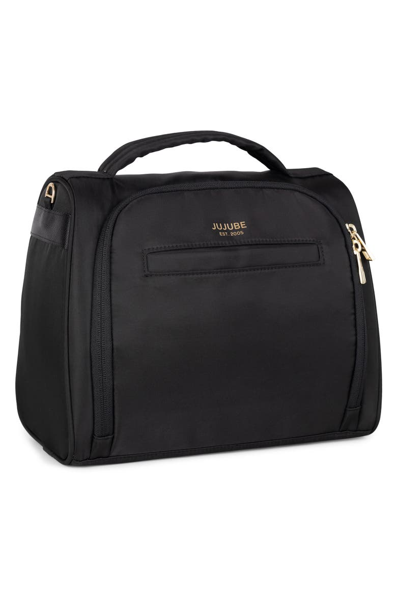 Insulated Twill Bottle Bag, Alternate, color, BLACK