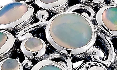 Samuel B. Silver 1.70 Ct. Tw. Opal Cluster Ring In Opal