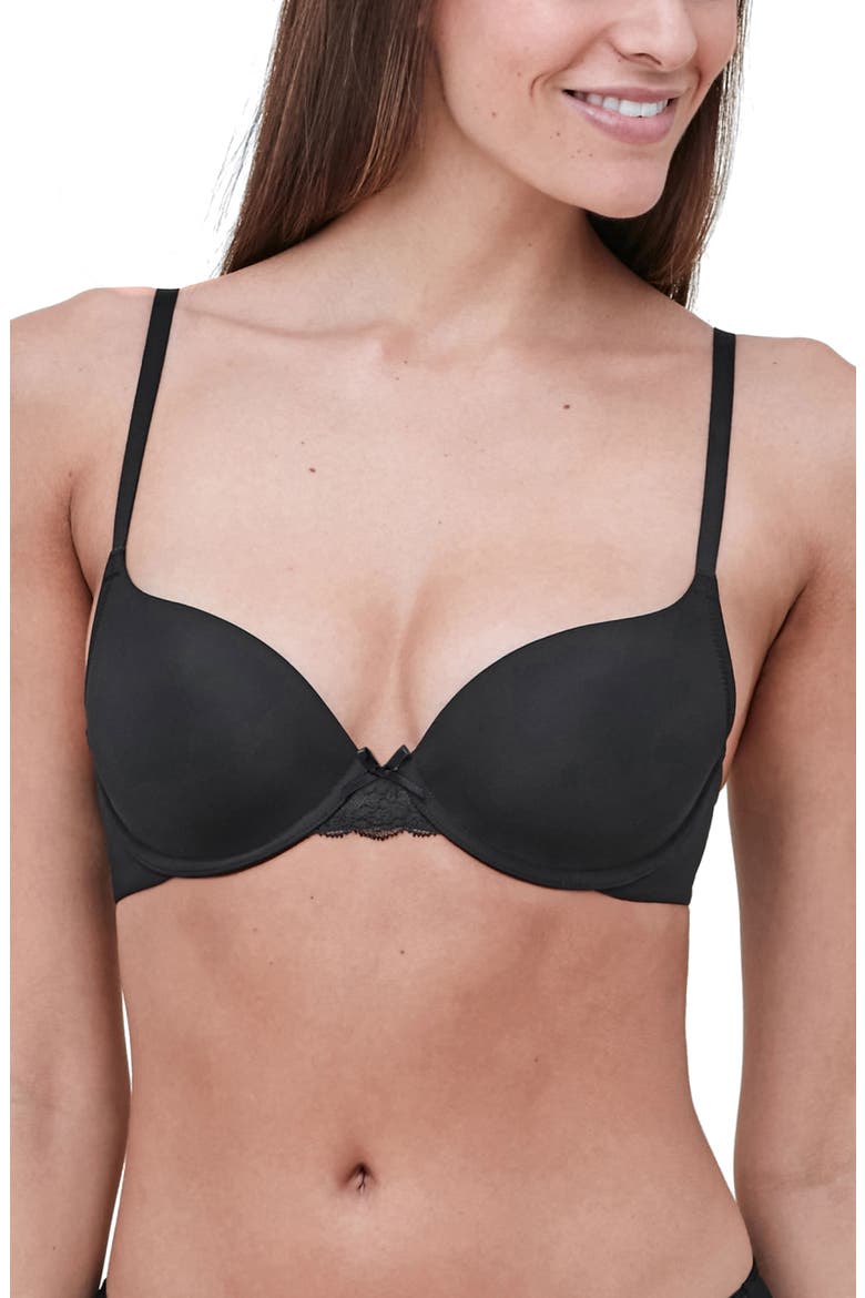 Minx Multi Way Underwire T-Shirt Bra, Main, color, BLACK