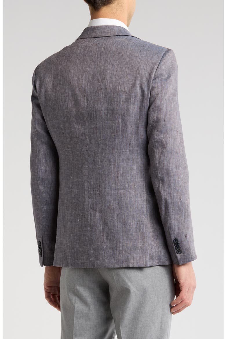 Solid Linen & Wool Sport Coat, Alternate, color, BLUE