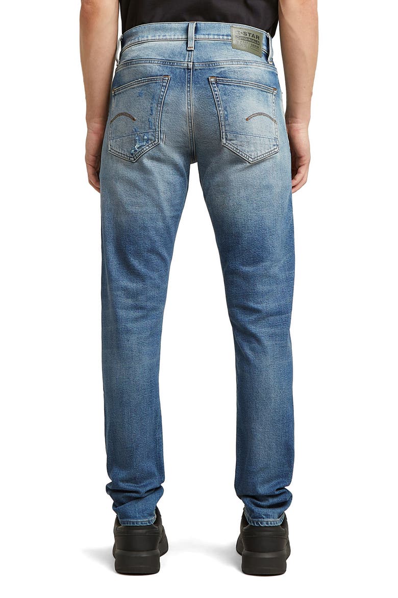3301 Slim Fit Jeans, Alternate, color, FADED NEW MOON RESTORED