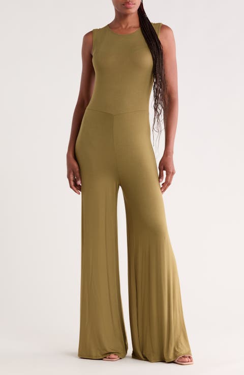 Sleeveless Wide Leg Jumpsuit