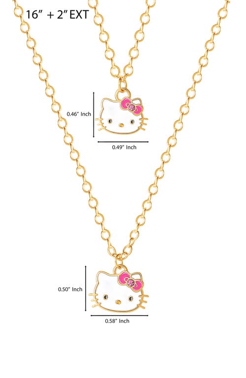 Jacmel X Hello Kitty® Mommy & Me Necklaces In Gold And White