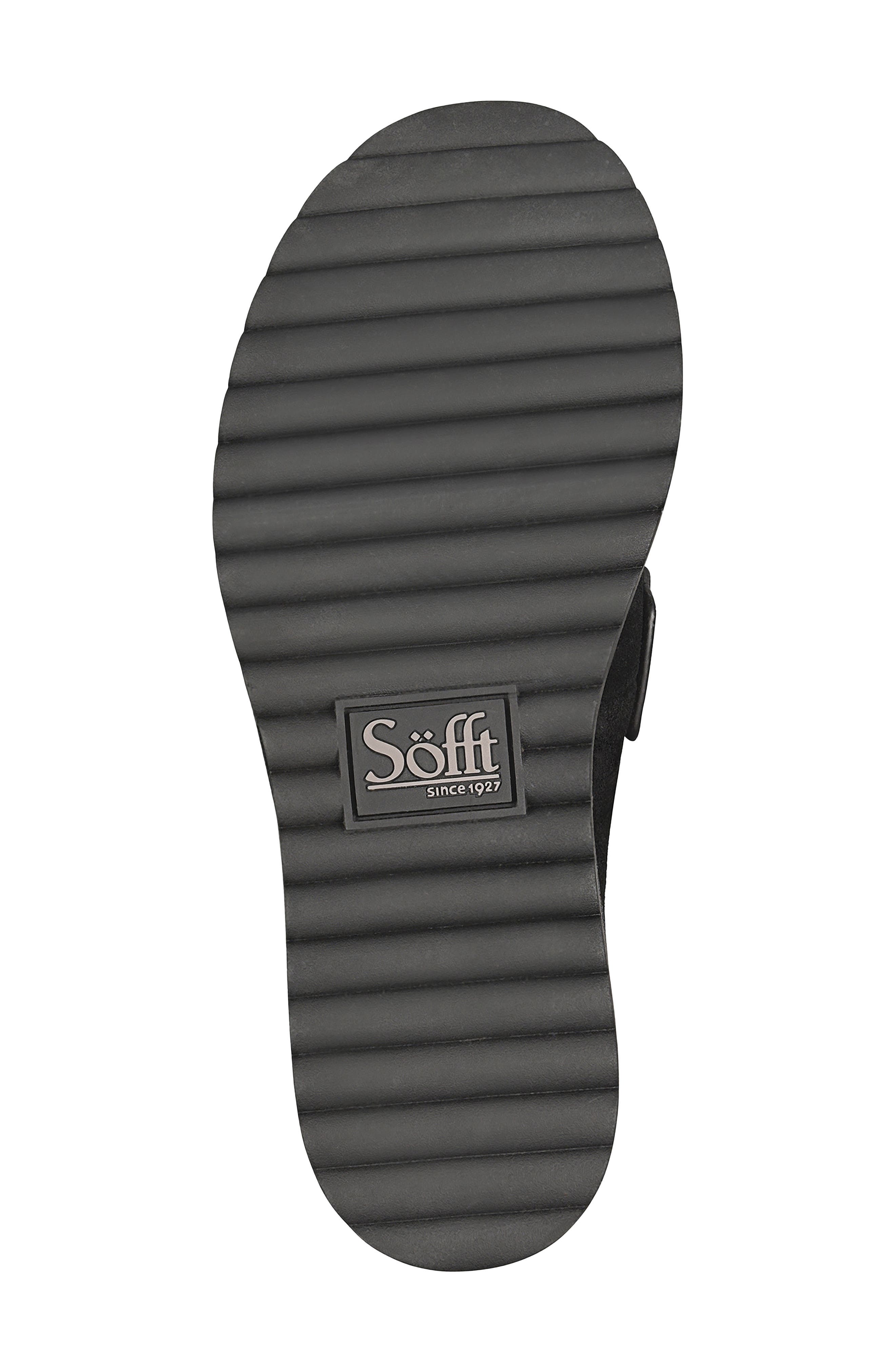 Alicia Leather Flat Mule, Alternate, color, BLACK