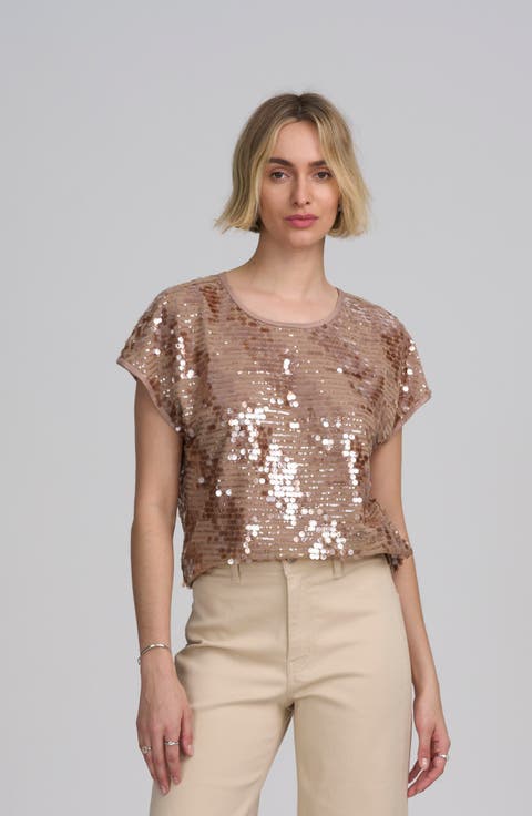 Sequin Tee