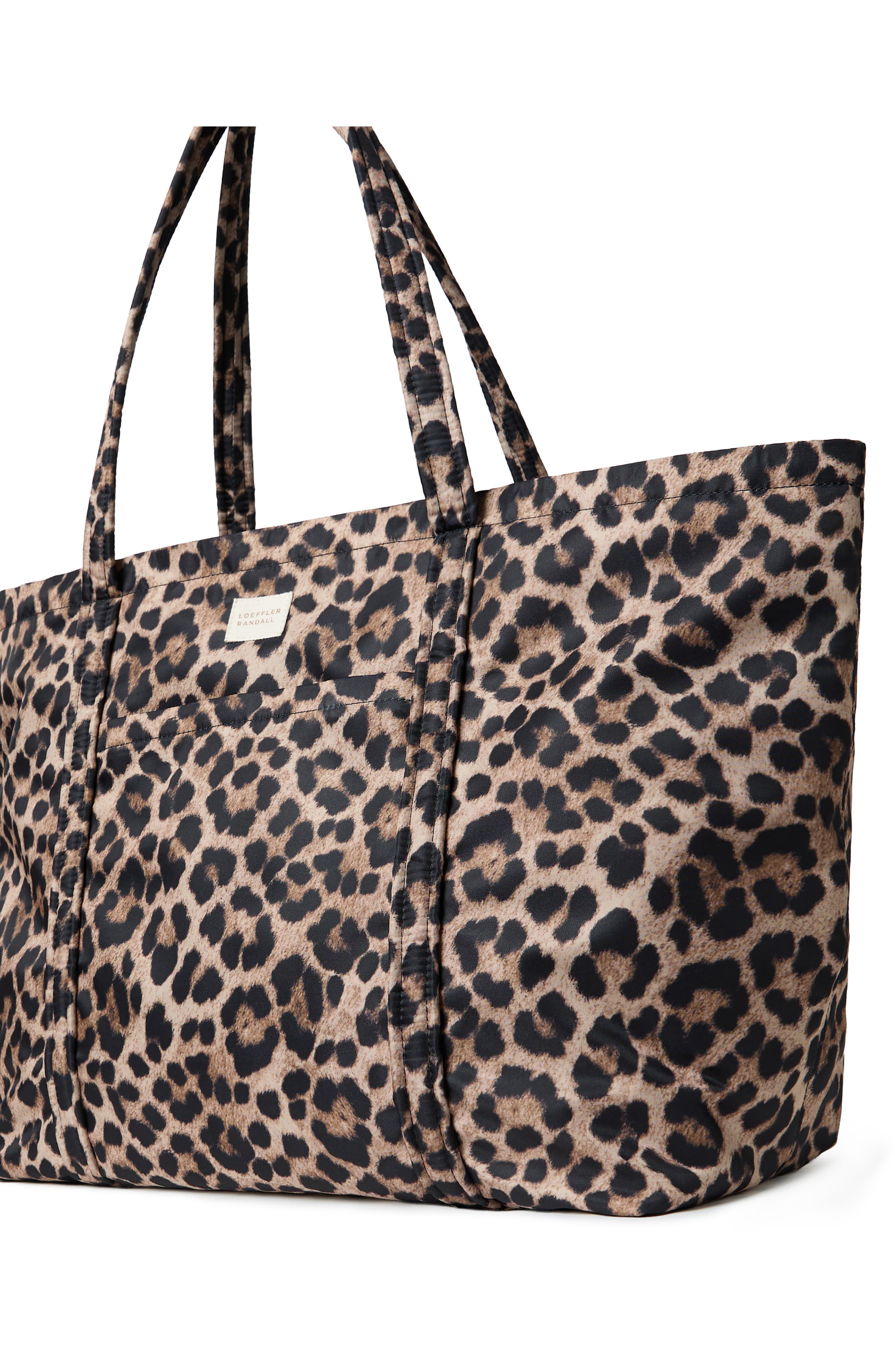 Loeffler Randall Dina Leopard Print Tote, Alternate, color, 