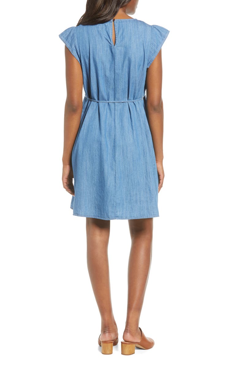 Fourteenth Place Flutter Sleeve Maternity Dress, Alternate, color,