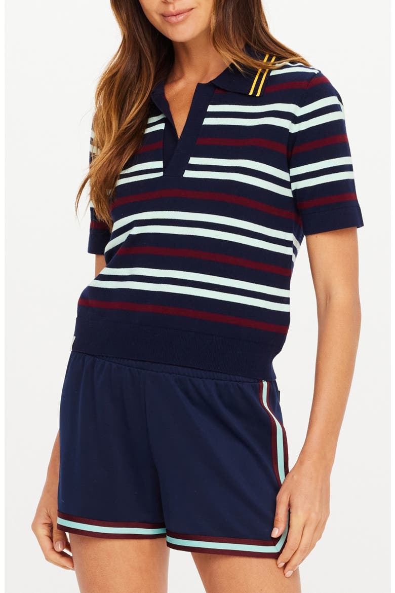 Archie Stripe Knit Polo, Main, color, STRIPE