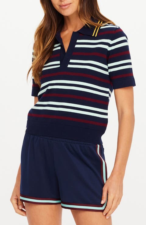 Archie Stripe Knit Polo
