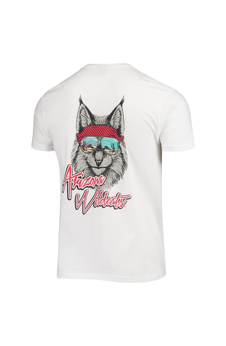 IMAGE ONE Men's White Arizona Wildcats Mascot Bandana T-Shirt, Alternate, color, 