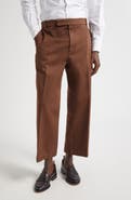 Thom Browne Cotton Twill Crop Chinos
