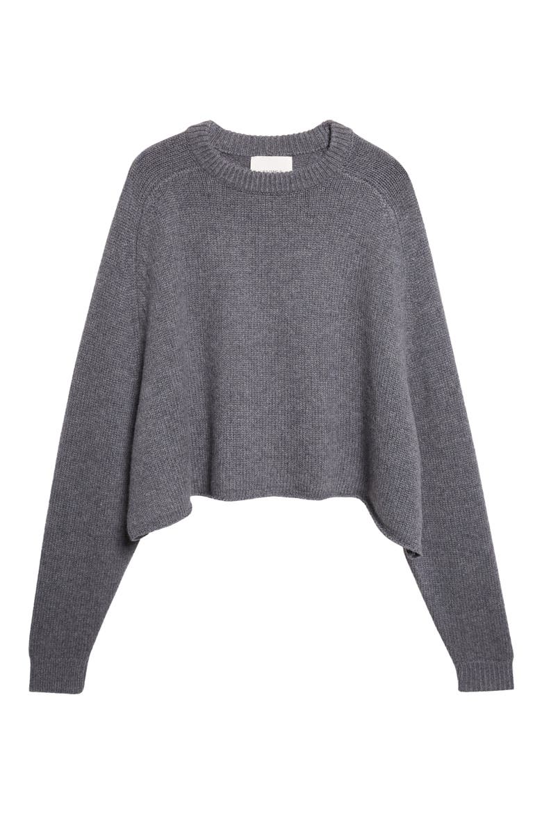 Karine Oversize Raglan Sleeve Cashmere Sweater, Alternate, color, GRAPHITE