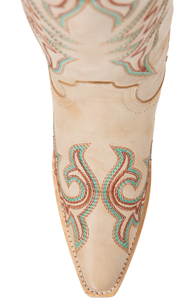 CORRAL Embroidered Western Boot, Alternate, color, Bone