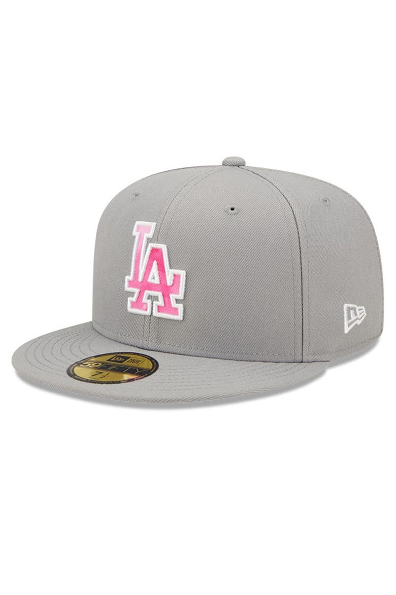 Men's New Era Gray Los Angeles Dodgers 2022 Mother's Day On-Field 59FIFTY Fitted Hat, Alternate, color, Gray