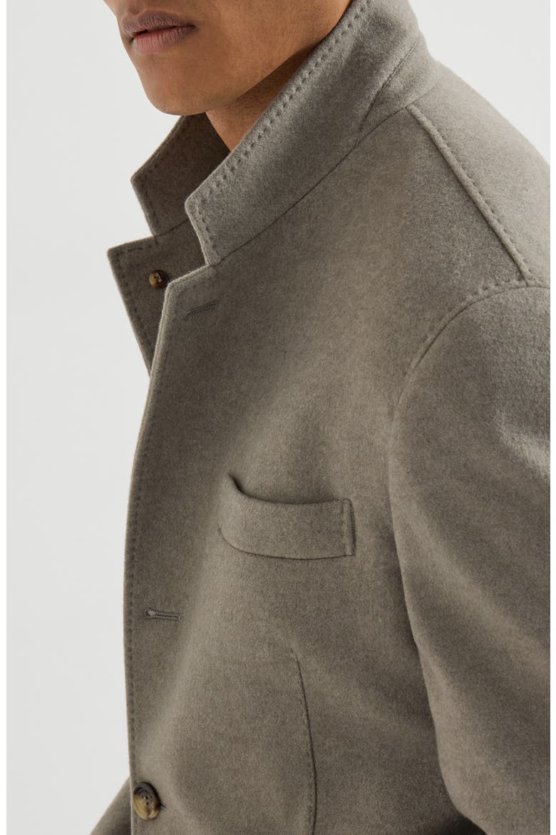 Lightweight water-resistant cashmere outerwear blazer, Alternate, color, Military