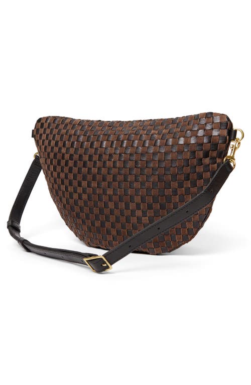 Clare V . Grande Woven Leather Belt Bag In Multi