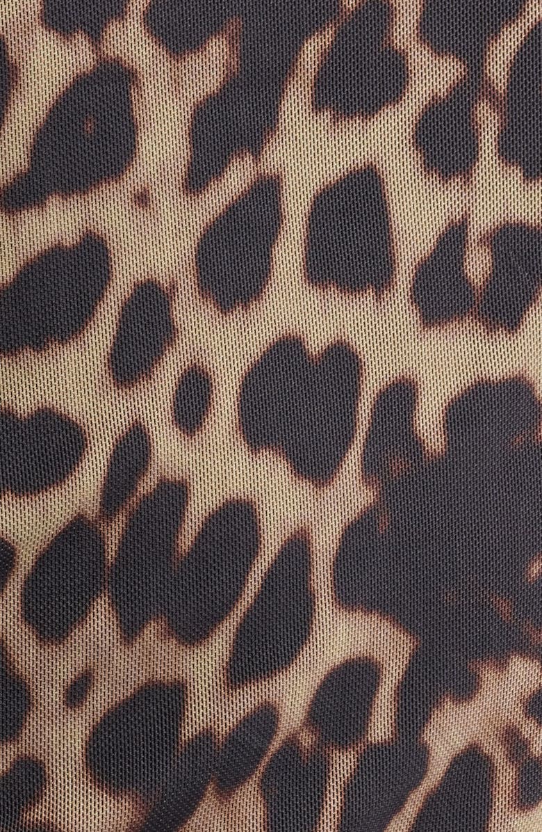 ICHI Ihparda Leopard Print Halter Top, Alternate, color, Leopard