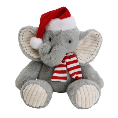 Jett Elephant Holiday/Christmas Plush Stuffed Animal Toy