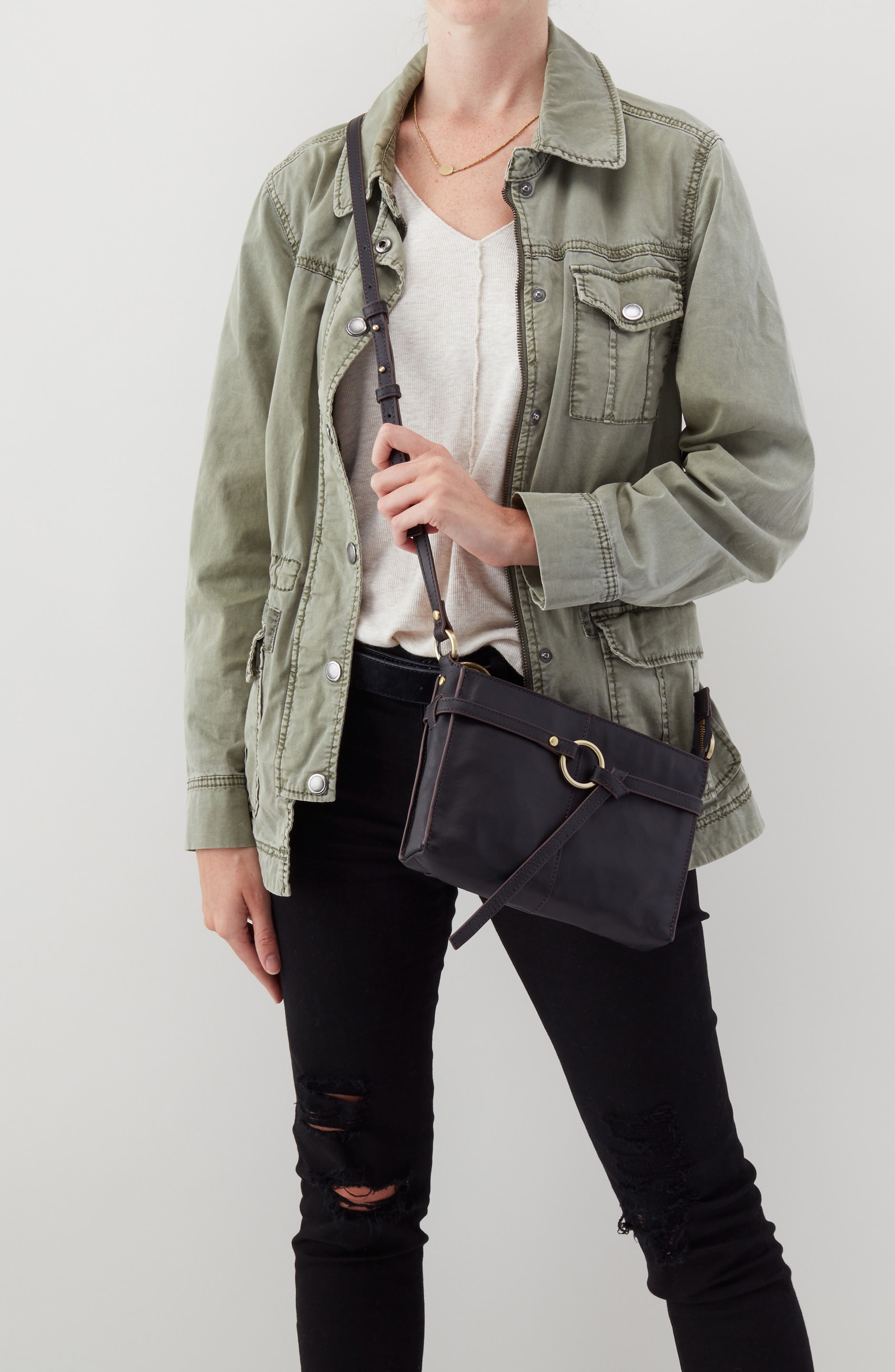 HOBO Libra Leather Crossbody Bag, Alternate, color, 