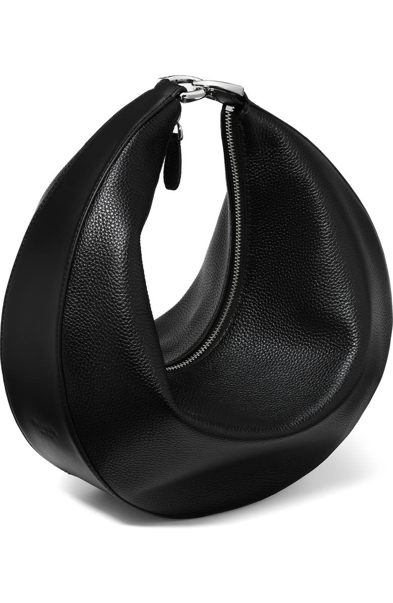 Kate Spade New York large duo pebbled leather crossbody bag, Alternate, color, Black