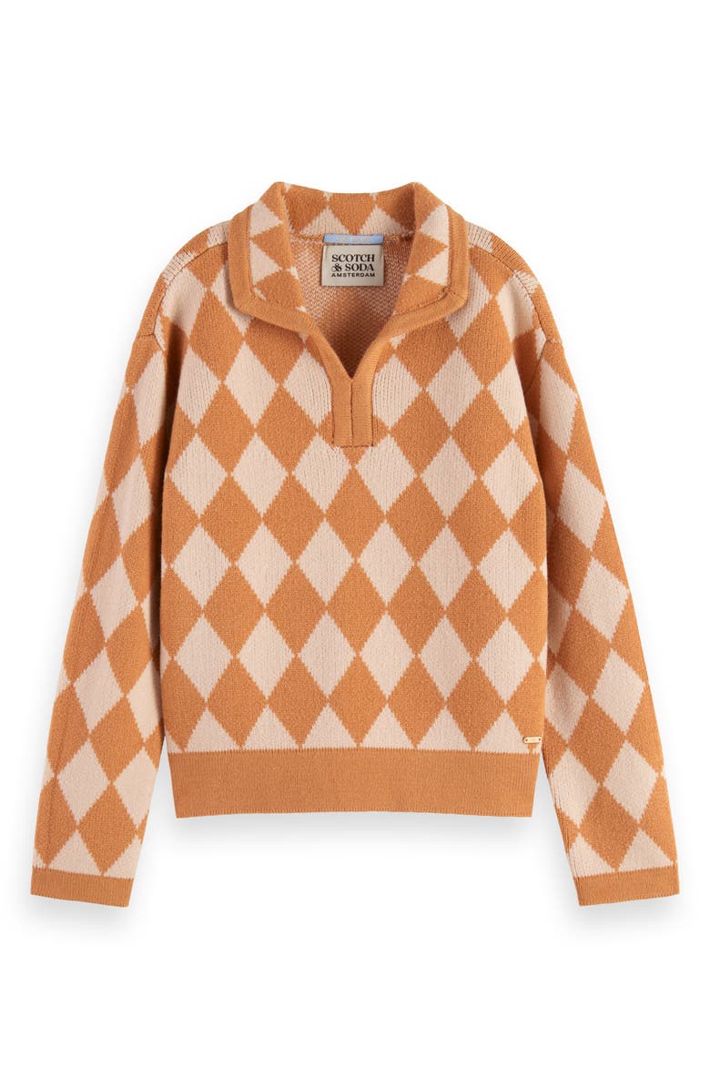 Scotch & Soda Kids' Checkerboard Sweater, Main, color,