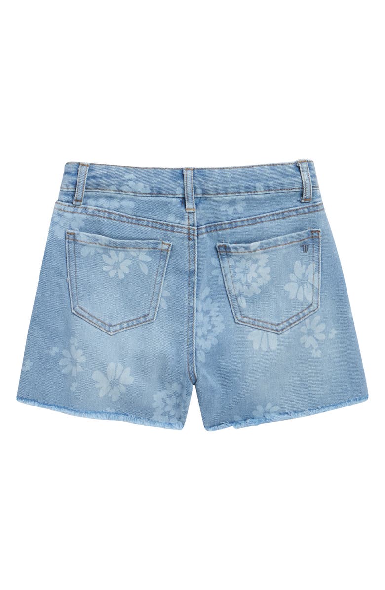 Tractr Kids' Floral Print Weekend Shorts, Alternate, color, Light Indigo