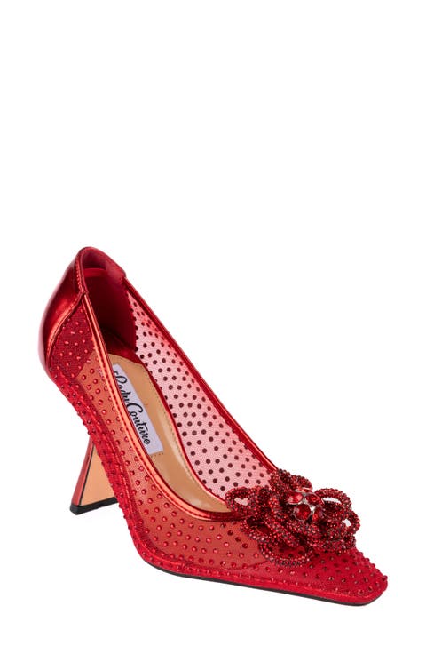 Rhinestone Mesh Pump (Women)
