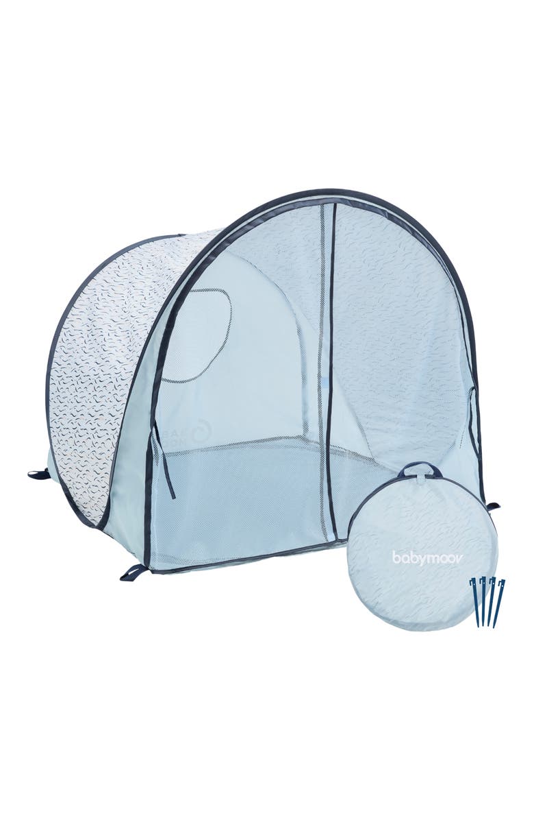 Babymoov Blue Waves Anti-UV Sun Tent, Main, color, Blue Waves
