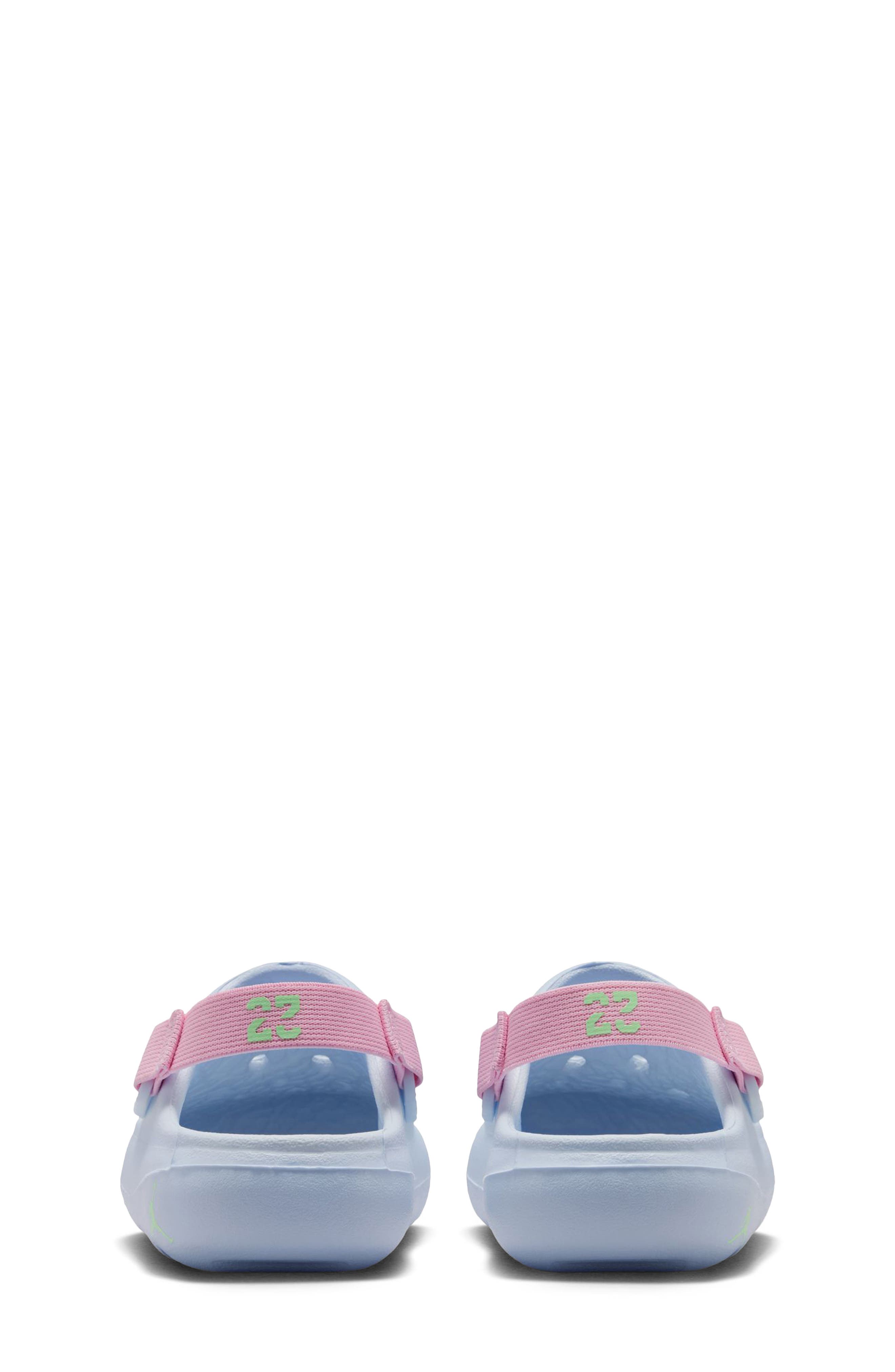 Jordan Kids' Hydrip Foam Clog, Alternate, color, Half Blue/ Green/ Soft Pink