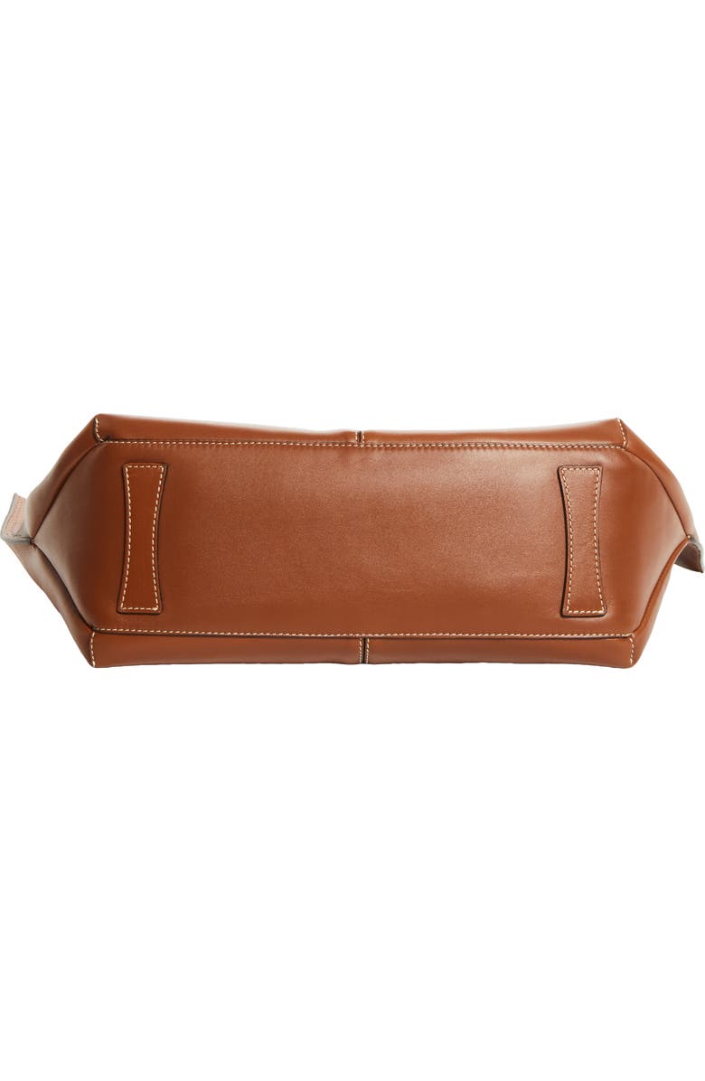 Max Mara Double Leather Shopper Tote, Alternate, color, Amber Brown