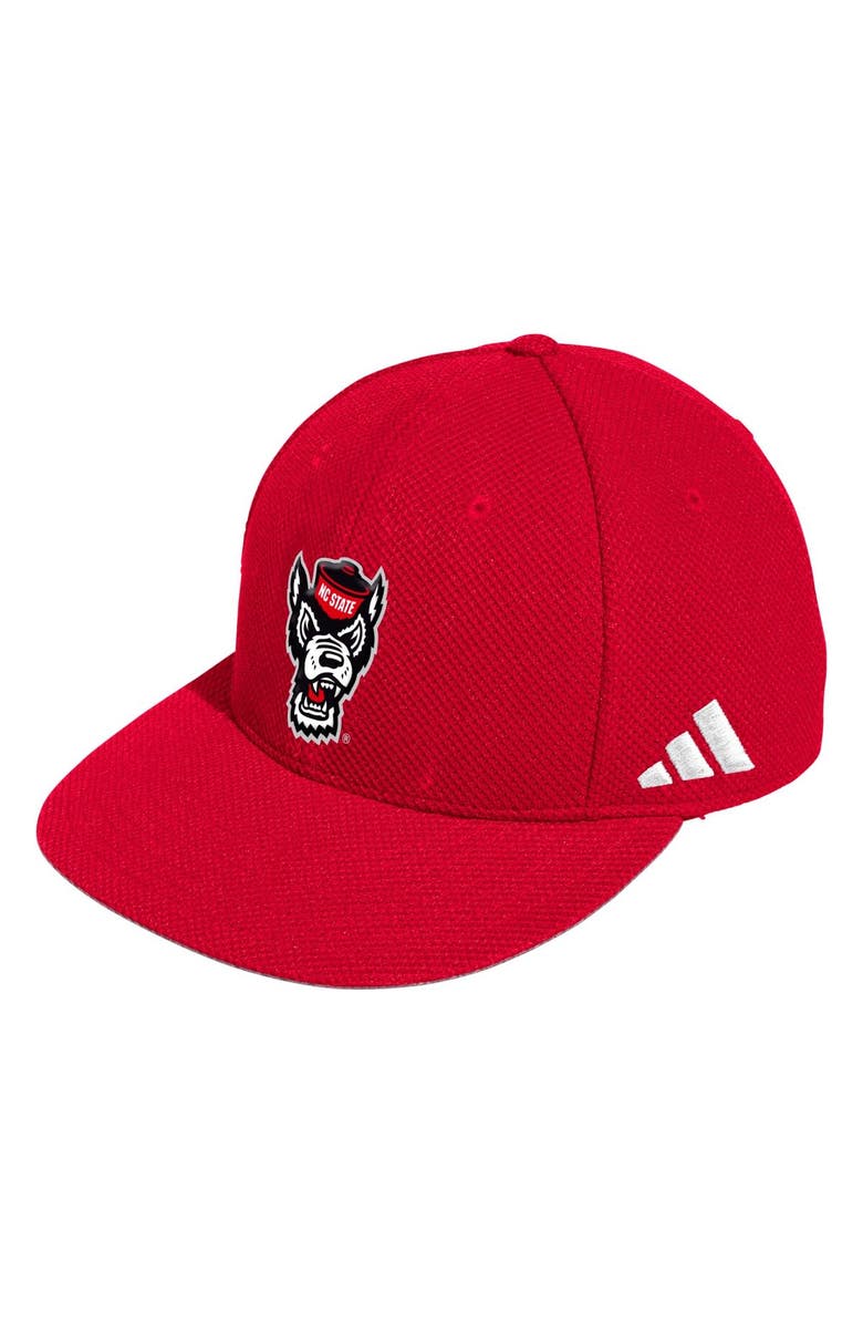adidas Men's adidas Red NC State Wolfpack On-Field Baseball Fitted Hat, Alternate, color, Red