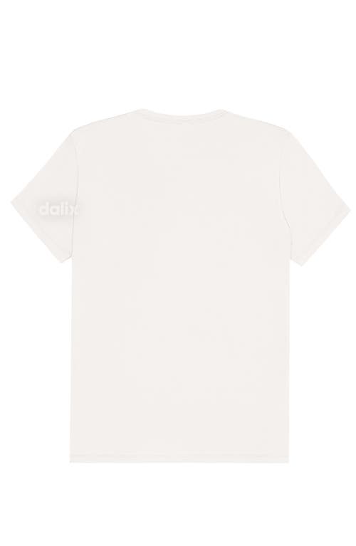Dalix Womens Lil Peach Jersey Tee In White