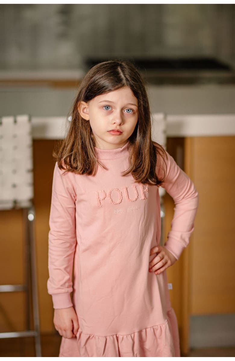 Pouf Sweater Dress, Alternate, color, Pink