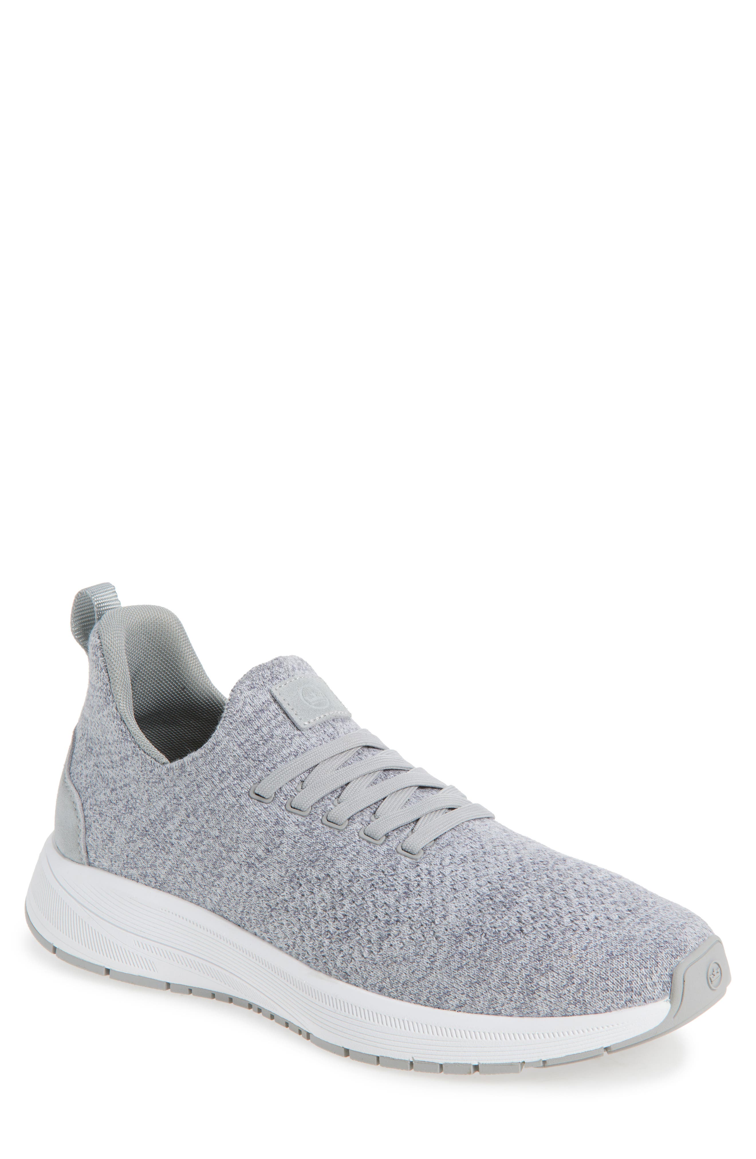 Peter Millar Odeon Knit Sock Sneaker, Main, color, Gale Grey