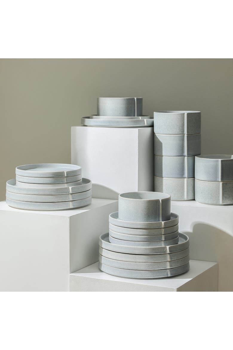 Bao Stoneware 24-Piece Dinnerware Set, Alternate, color, Blue-Grey