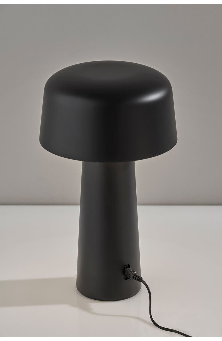 ADESSO LIGHTING Lenny Cordless LED Table Lamp, Alternate, color, Black
