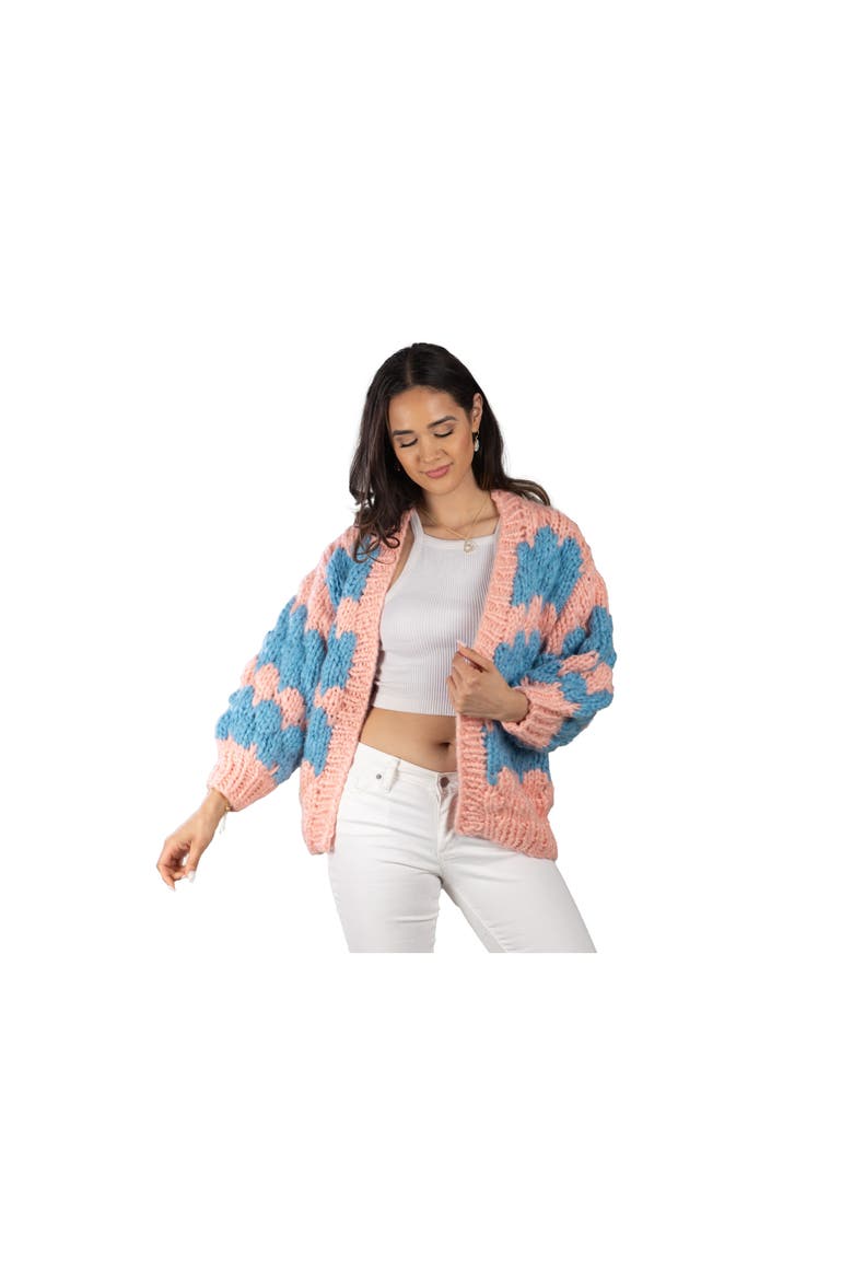 Foggy Cardigan, Alternate, color, PINK
