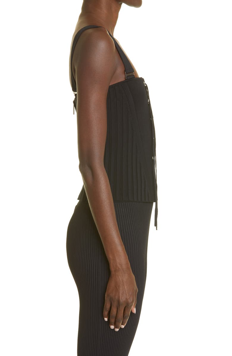Dion Lee Body-Con Knit Corset Top, Alternate, color, 