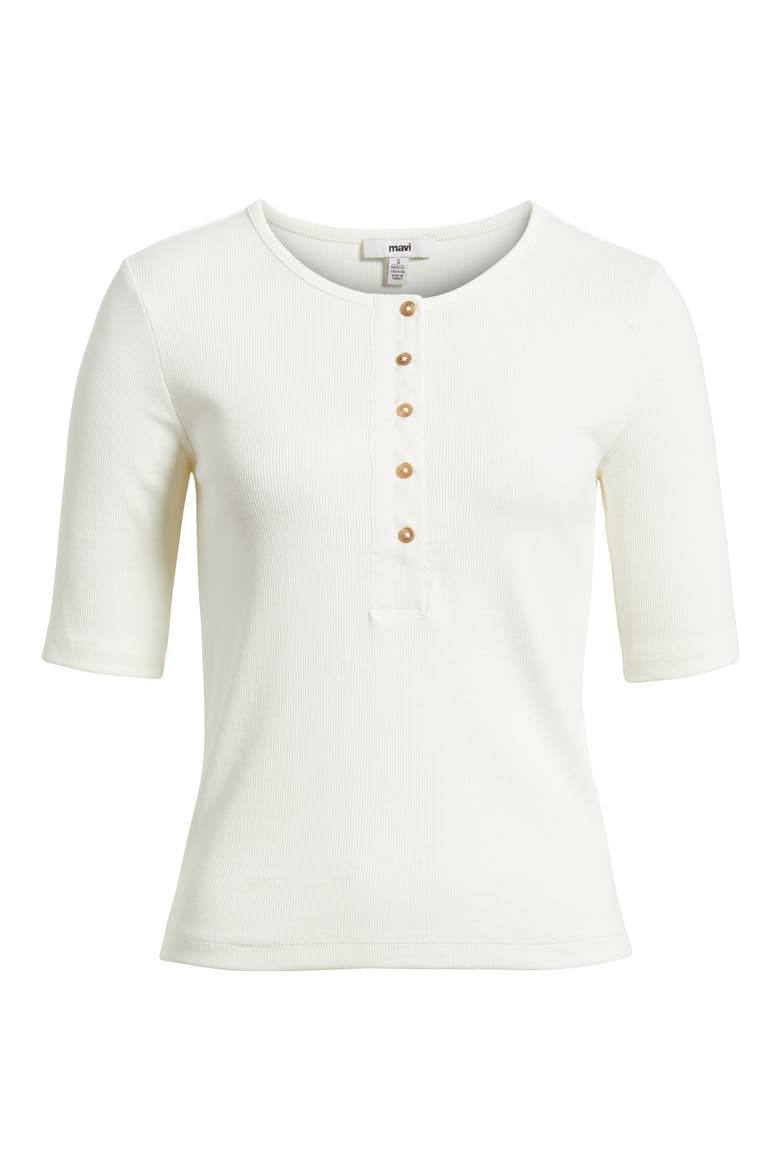 Henley Tee, Alternate, color, SNOW WHITE