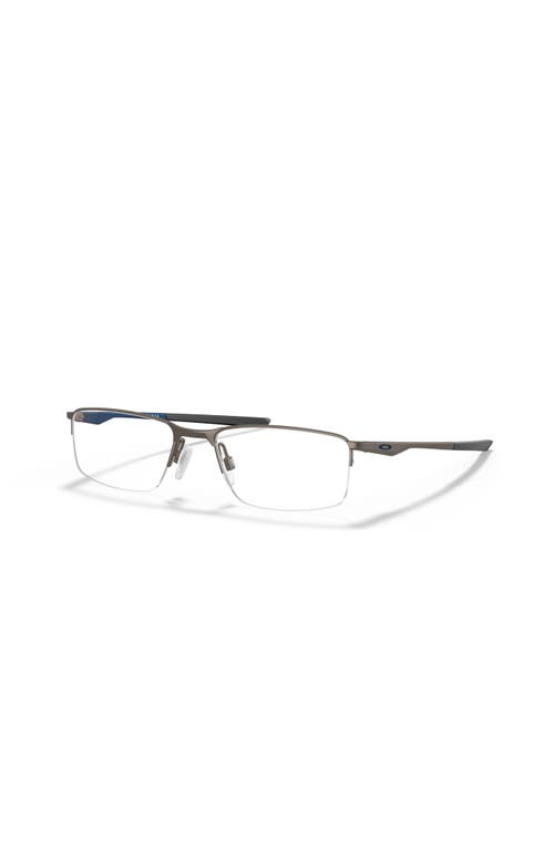 Oakley 54mm Rectangle Optical Glasses In Metallic