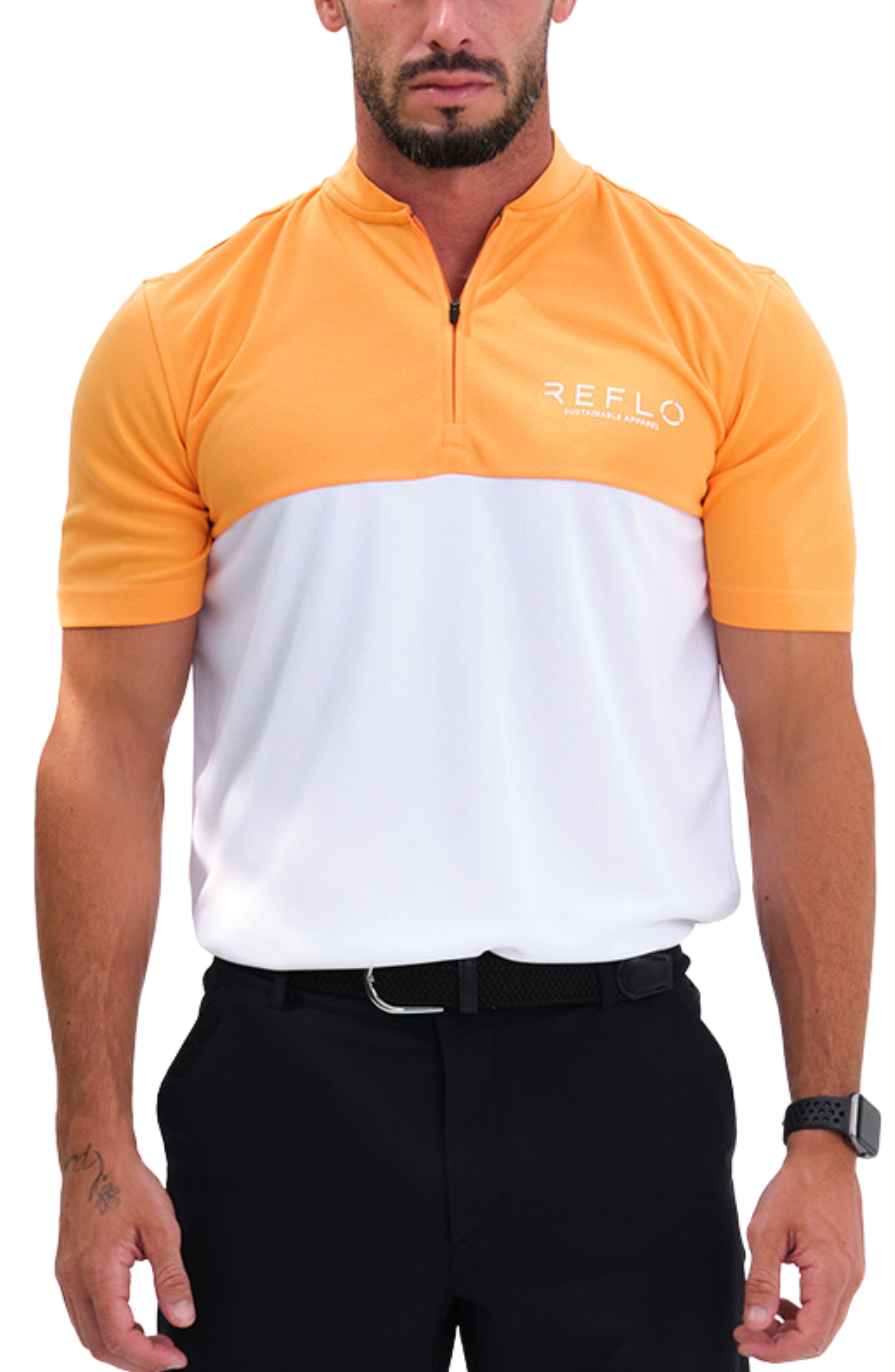 Tobol Modern Zip Performance Polo - image 3