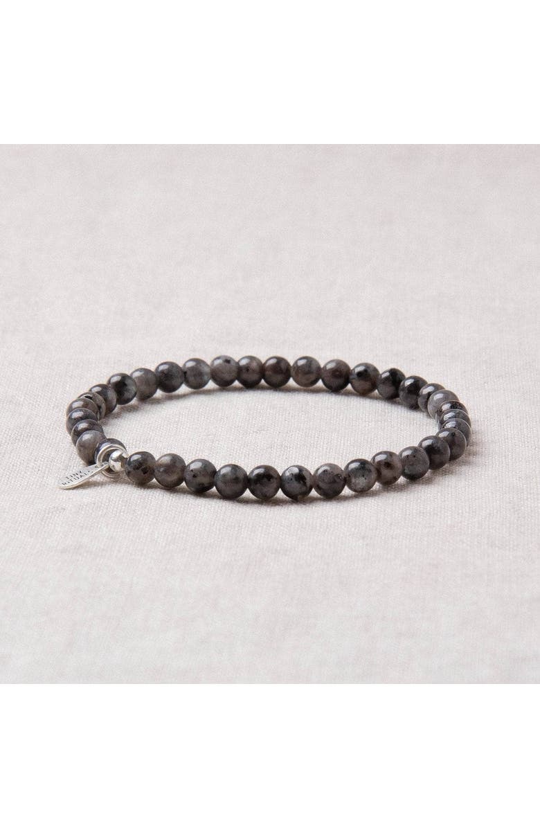 Tiny Rituals Larvikite Labradorite Energy Bracelet, Alternate, color, Black Labradorite