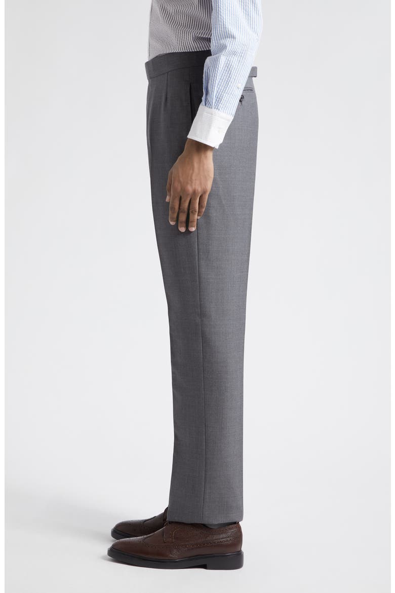 Classic Super 120s Wool Backstrap Pants, Alternate, color, MEDIUM GREY