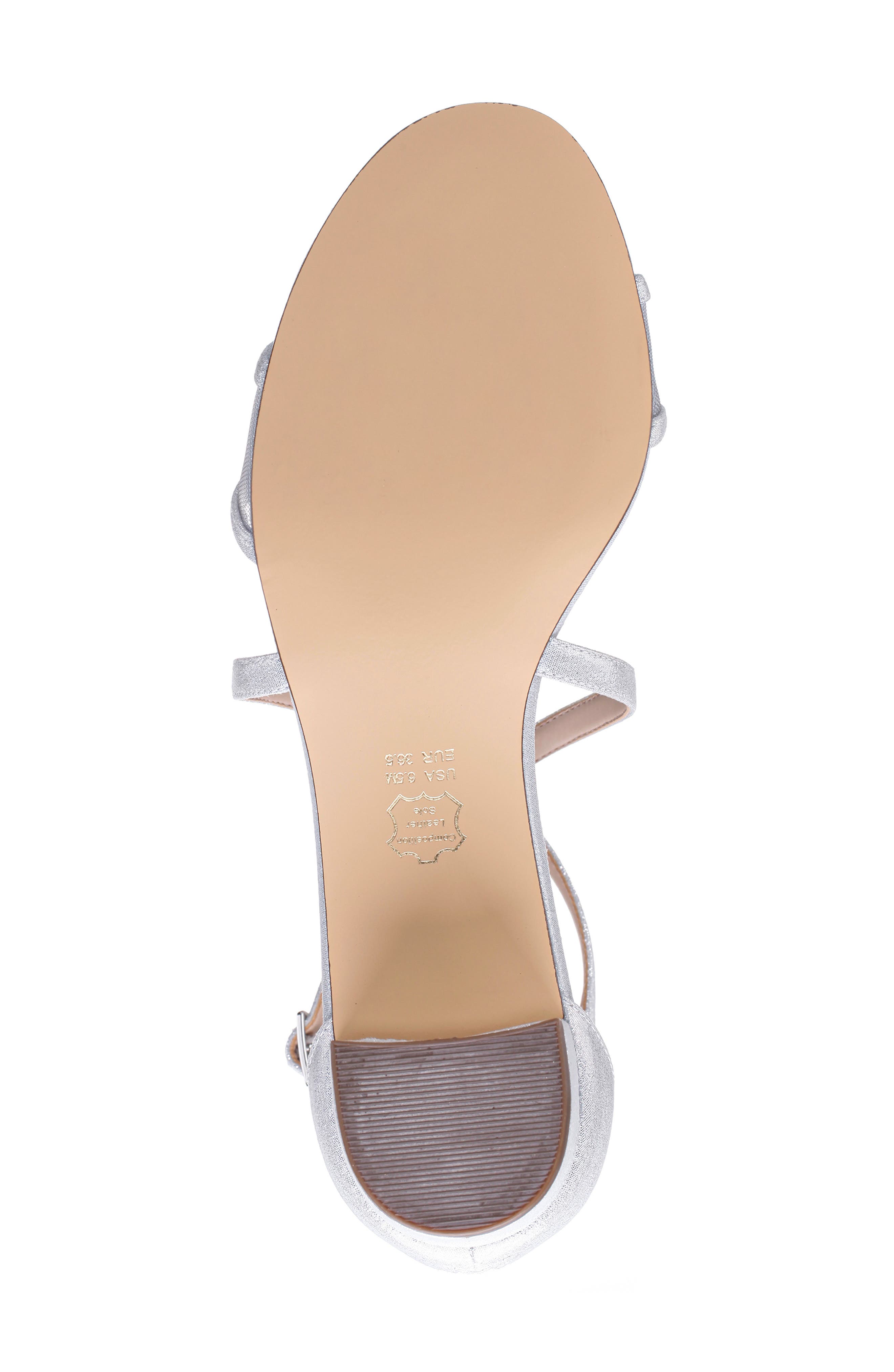 Nina Ginette Sandal, Alternate, color, True Silver
