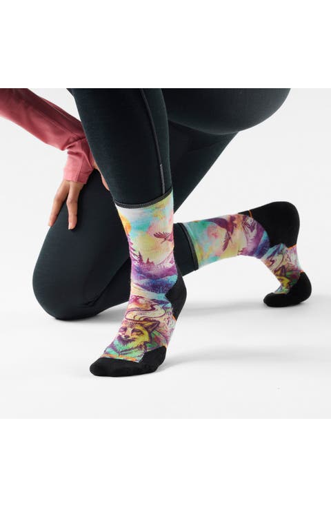Trail Run Targeted Cushion Serene Crew Socks