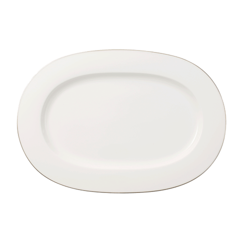Villeroy & Boch Anmut Platinum No.1 Oval Platter In White